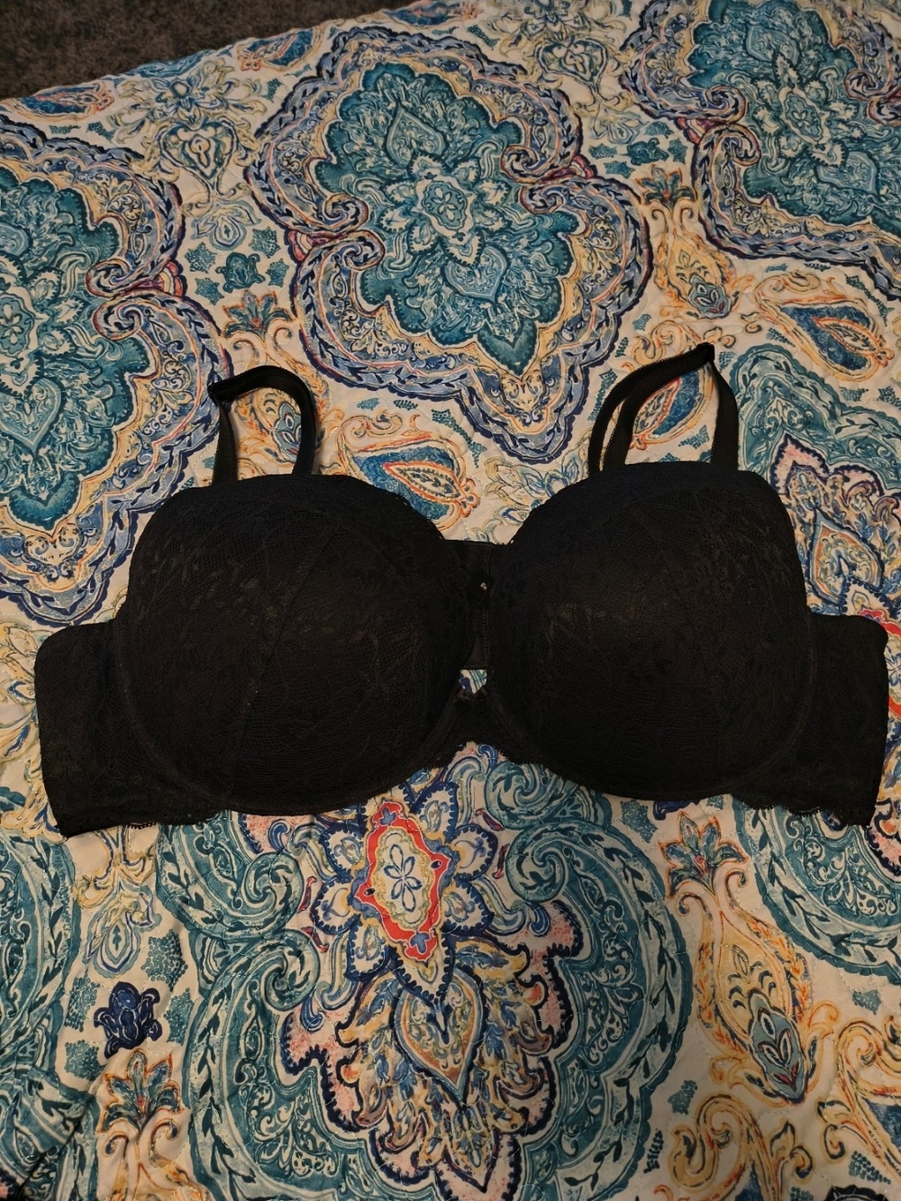 torrid Black Lace Convertible Bra 42D